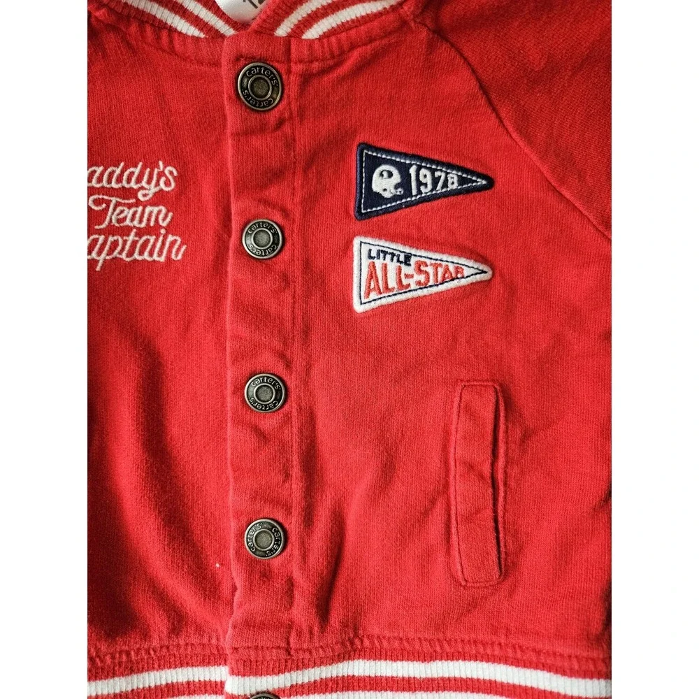 Carter's Baby Varsity Jacket 12 Months Red 